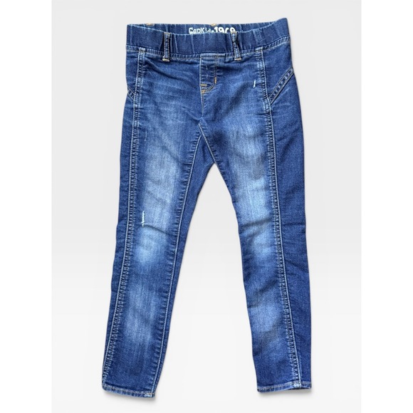 Gap Kids Other - Gap Kids 1969 Blue Denim Leggings Jeggings Size 6 Regular Distressed Pull On‎